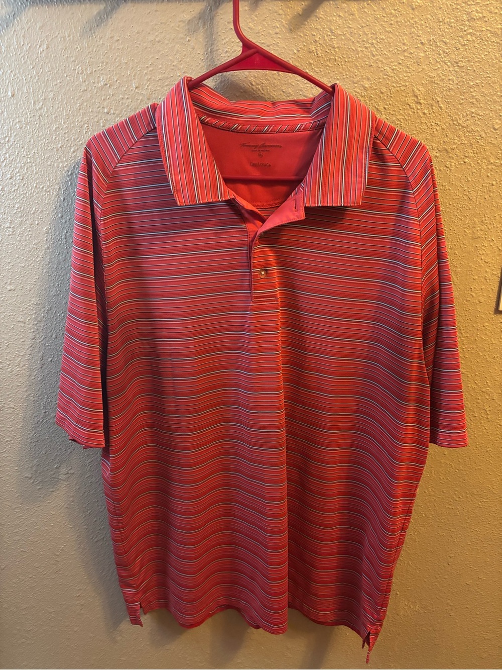 Tommy Bahama Red Striped Polo Shirt